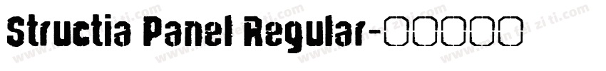 Structia Panel Regular字体转换